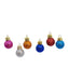 Miniature 20mm Glass Multi Color Glitter Ornaments - Box of 25
