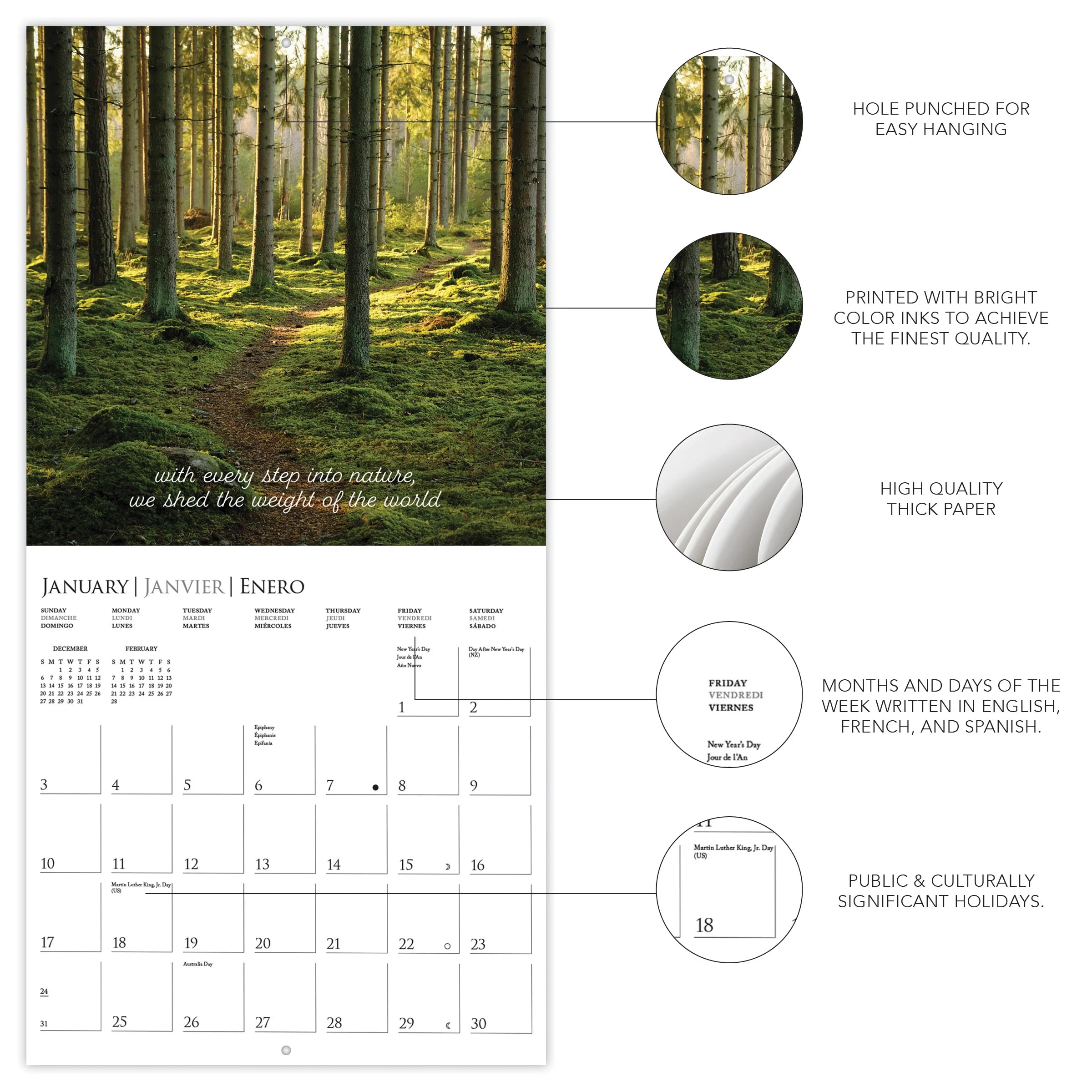 GRPH Into the Woods 2027 Wall Calendar