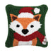 Santa Fox 8x8 Pillow    