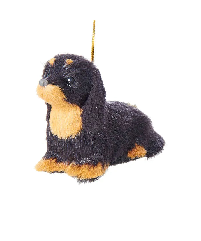 Plush Dachshund Ornament