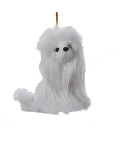 Plush Poodle Ornament