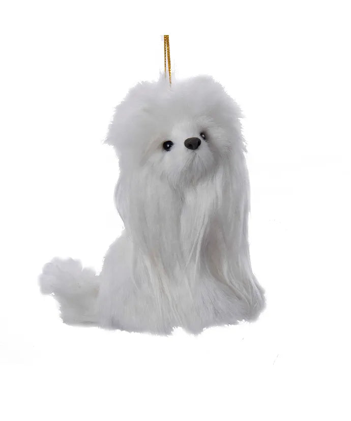 Plush Poodle Ornament