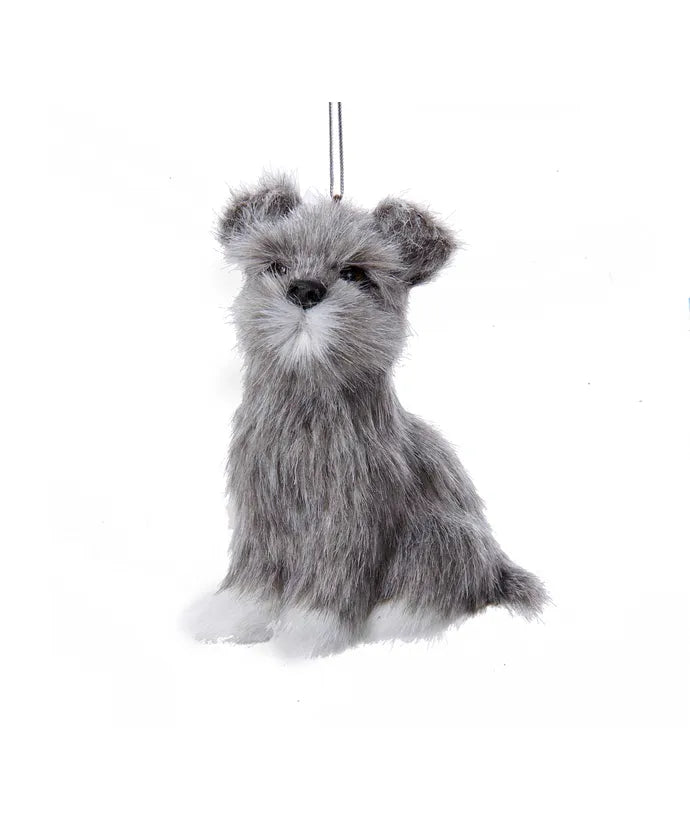 Plush Schnauzer Ornament