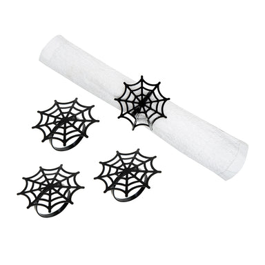 Spider Web Napkin Rings - Set of 4    