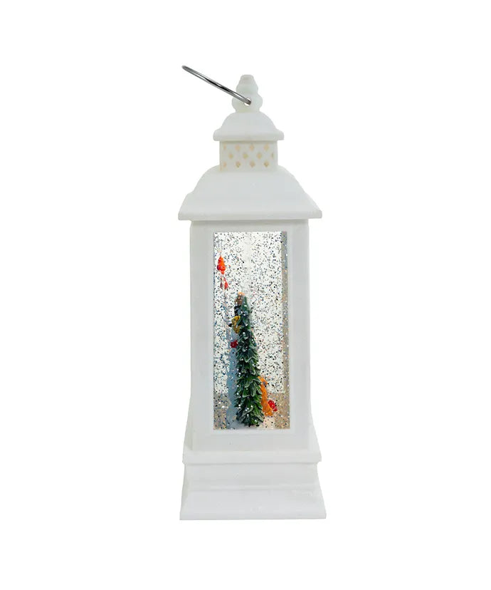 Snowman LED White Water Lantern