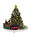 Musical Christmas Tree with Revolving Train