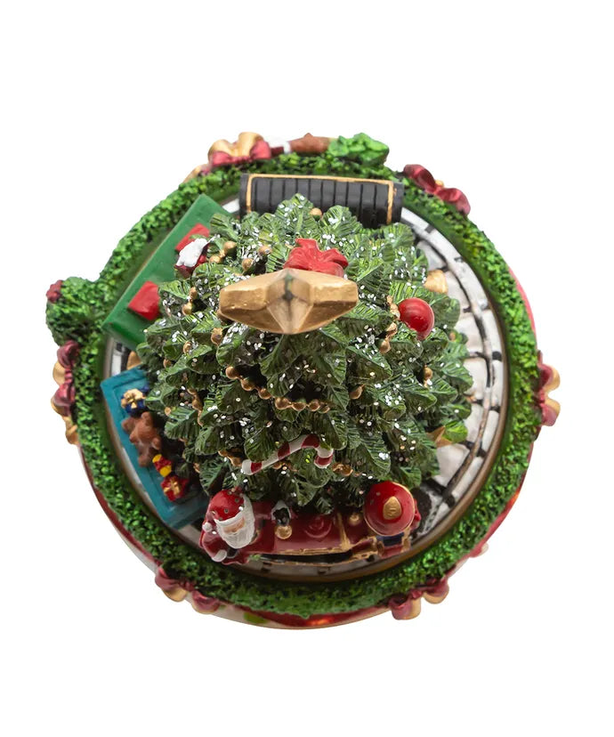 Wind-Up Musical Christmas Tree With Revolving Train