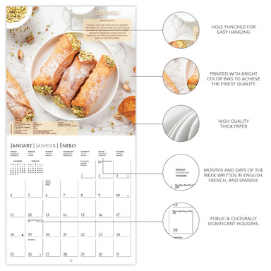 Foodie Adventures 2026 Wall Calendar