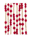 KA Natural Wood and Red Bead Garland