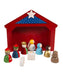 Kurt Adler Kids Wooden Nativity Set, 10 Piece