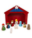 Kurt Adler Kids Wooden Nativity Set, 10 Piece
