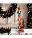 Kurt Adler 18" Triple Stack Nutcracker with LED Tree