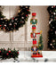 Kurt Adler 18" Triple Stack Nutcracker with LED Tree