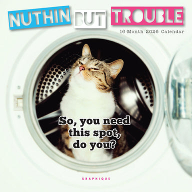 Nuthin But Trouble 2026 Mini Wall Calendar