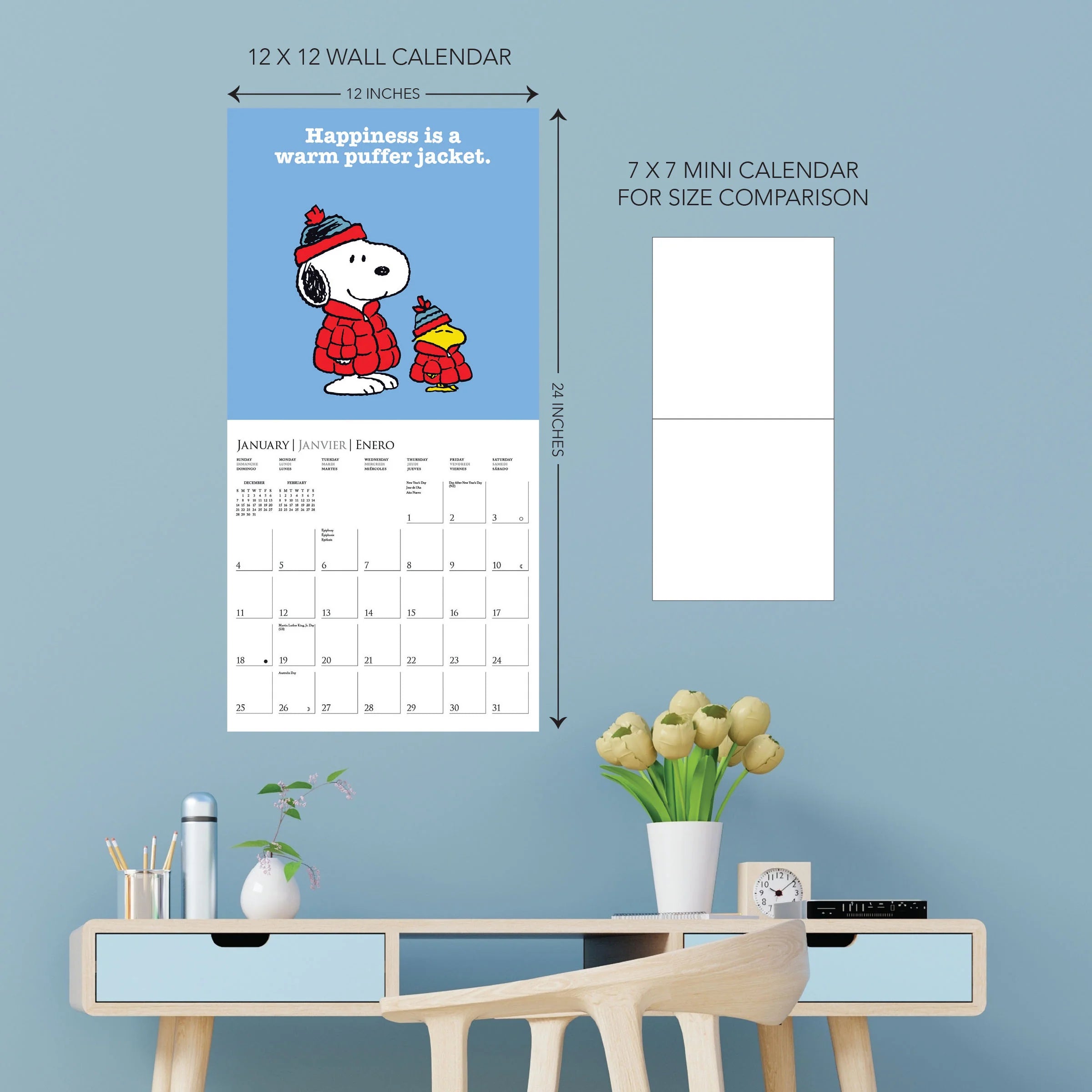 Peanuts 2026 Wall Calendar