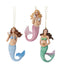 Mermaid Ornament - Single, Various Colors