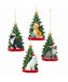 Cat with Tree Ornament - Single, Various Styles