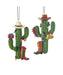 Western Cactus With Boot and Hat Ornament - Single, Various Styles