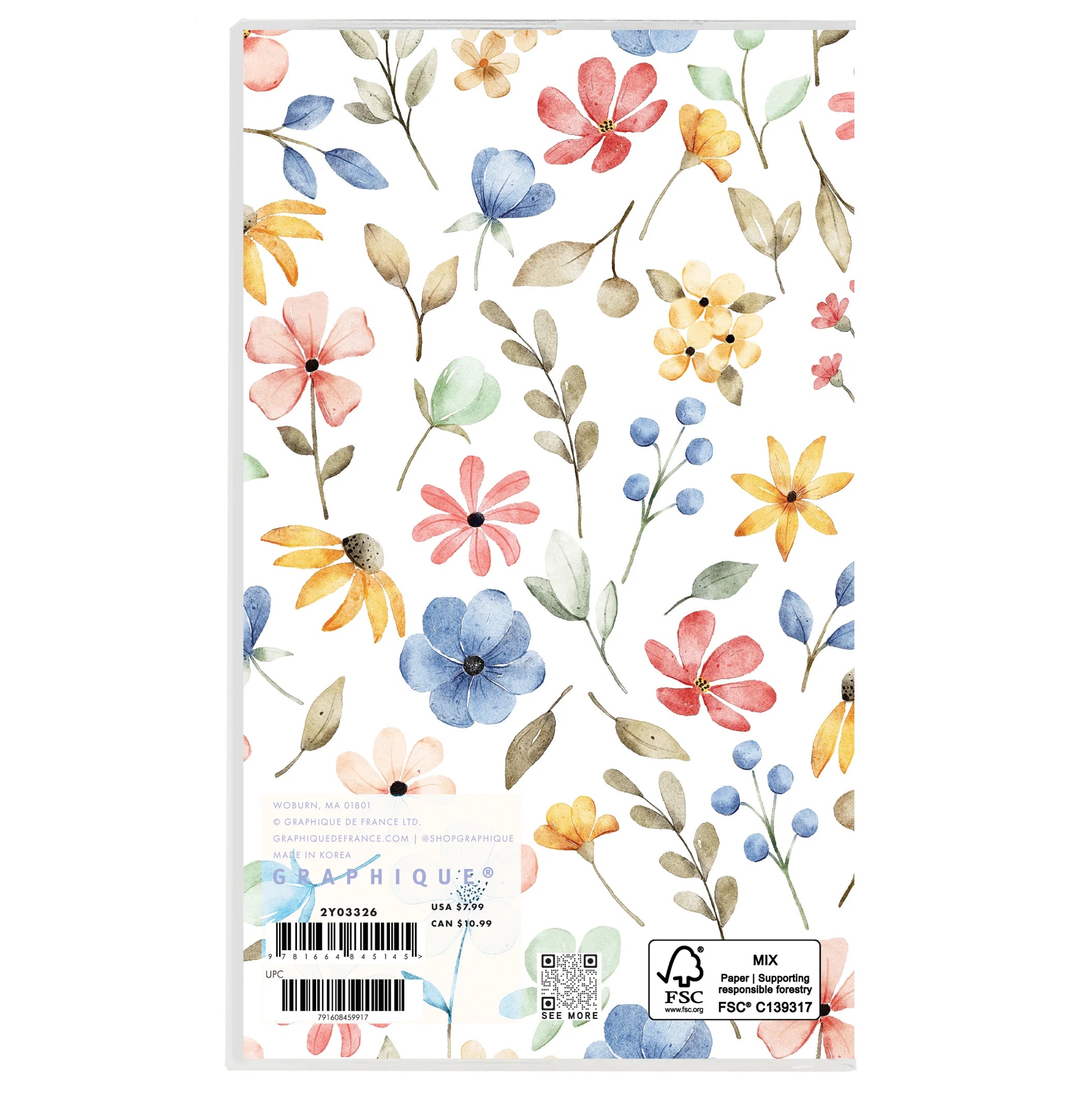 Happy Floral 2026-2027 2 Year Pocket Planner