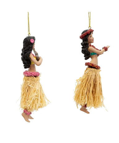 Hula Girl Ornament - Single, Various Styles