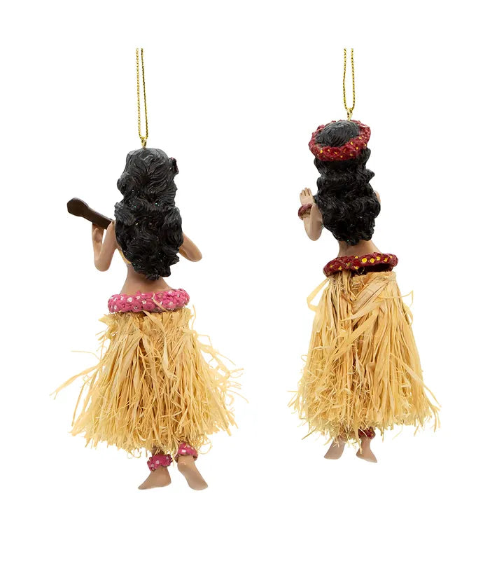 Hula Girl Ornament - Single, Various Styles