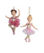 Red Or Pink Ballet Girl Ornament - Single, Various Styles