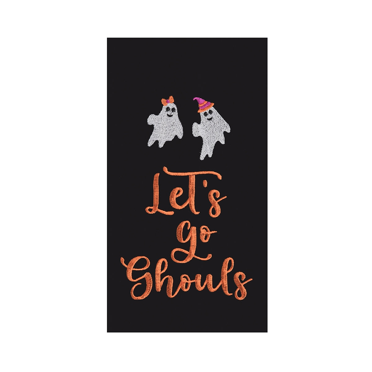 Let's Go Ghouls Embroidered Kitchen Towel    