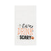 Eat Drink and be Scary Embroidered Waffle Weave Kitchen Towel    