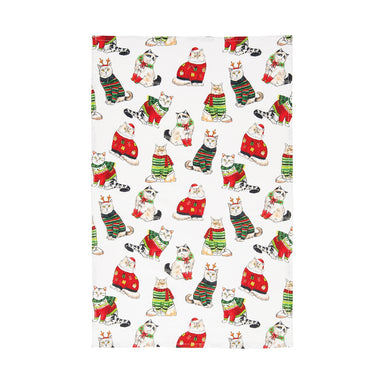 Christmas Cats Printed Kitchen Towel    
