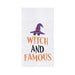 Witch And Famous Embroidered Kitchen Towel    
