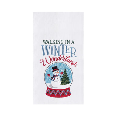 Walking In A Winter Wonderland Flour Sack Kitchen Towel    