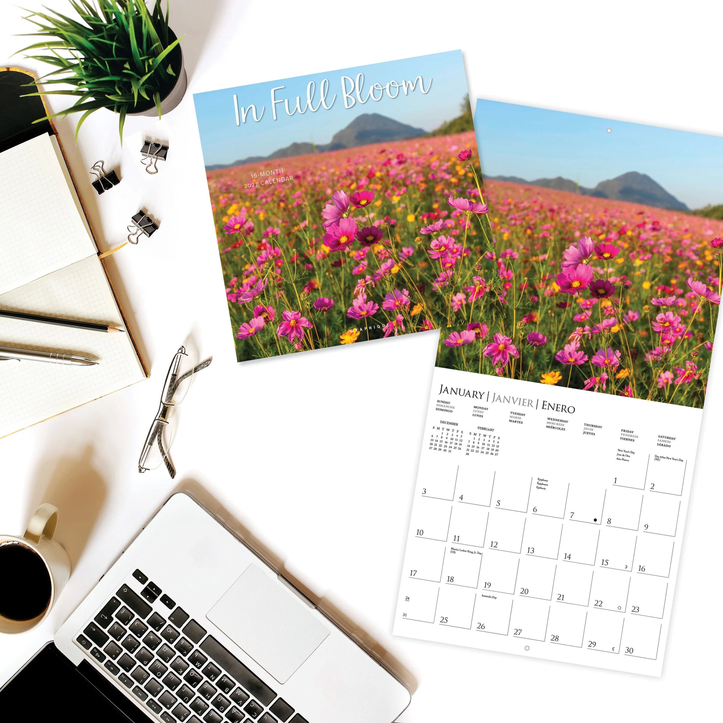 GRPH In Full Bloom 2027 Wall Calendar