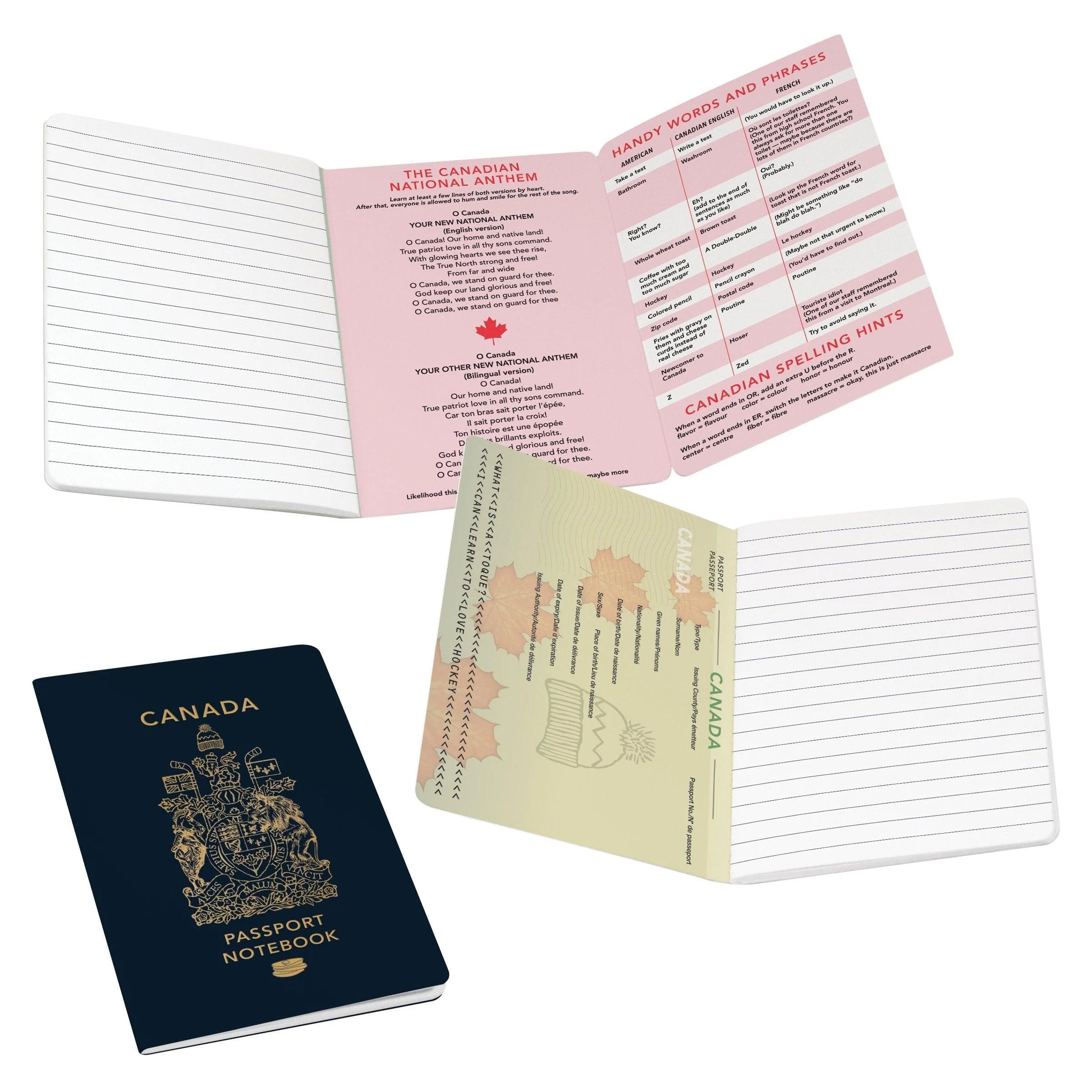 Canada Passport Notebook