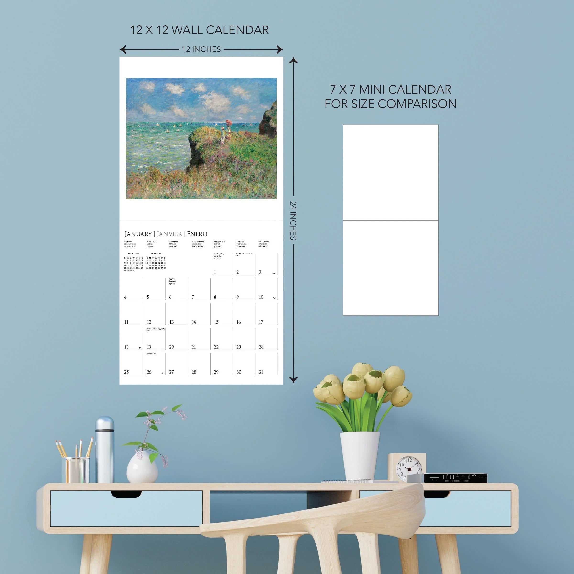 Claude Monet 2026 Wall Calendar