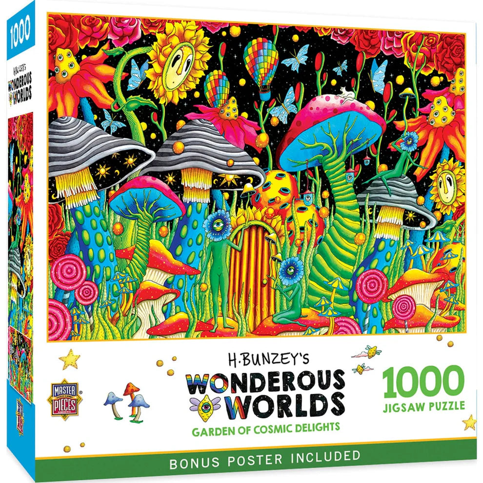 Garden of Cosmic Delights 1000 Piece Wonderous Worlds Puzzle