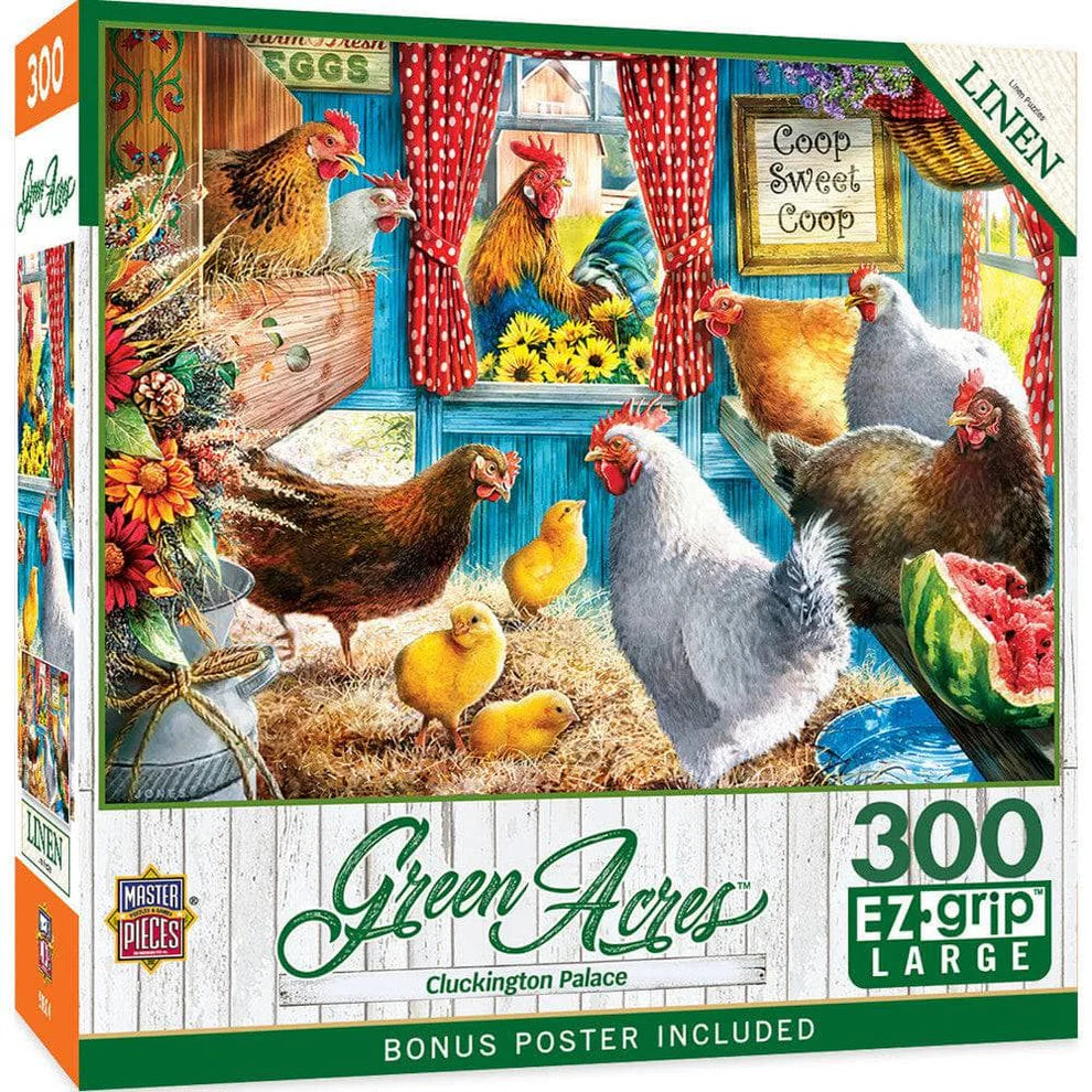 Cluckington Place Green Acres 300 Piece Large Format Puzzle