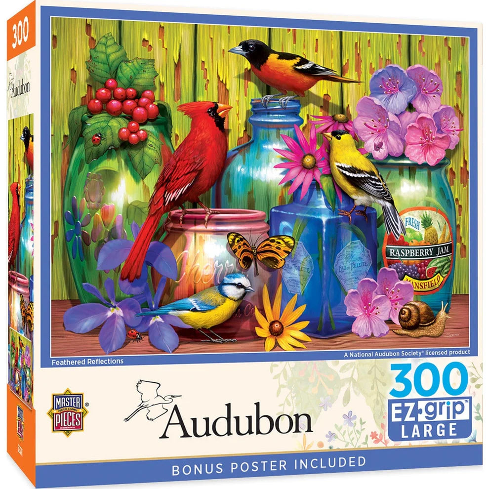 Feathered Reflections 300 Piece Audubon EZ Grip Puzzle