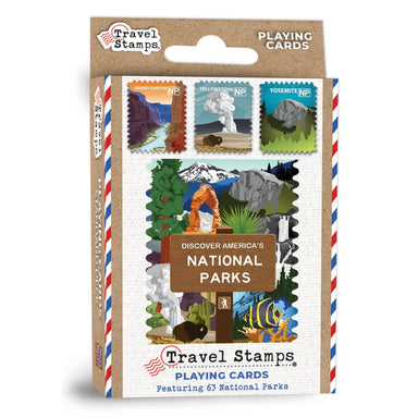Discover America's National Parks Travel Stamps Playing Cards