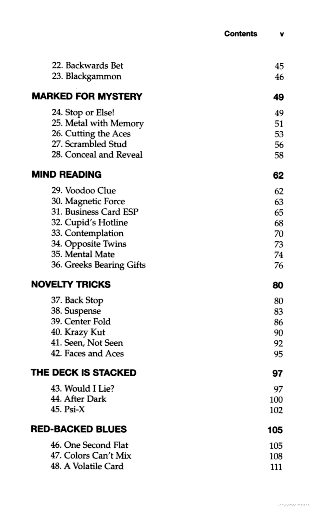 My Best Self-Working Card Tricks