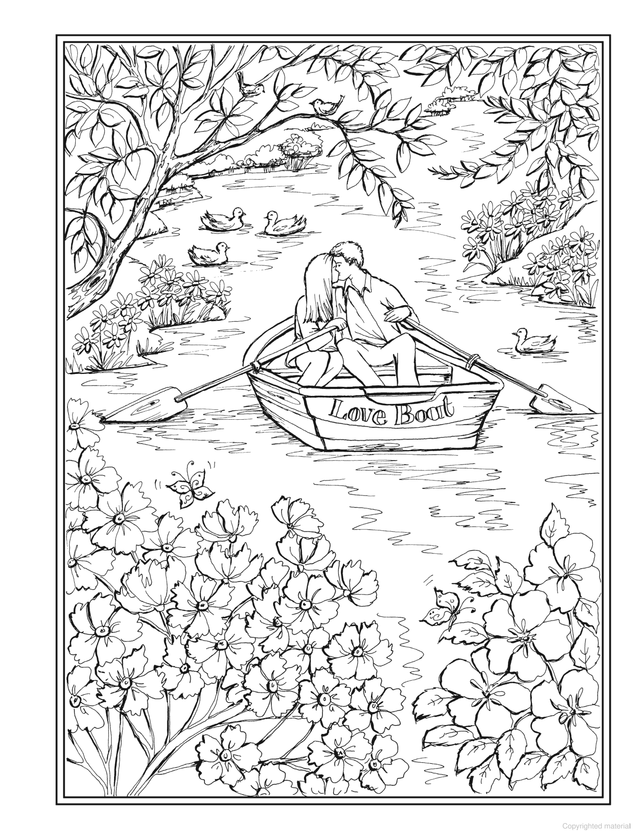 Creative Haven® Coloring Book: Romantic Country Scenes