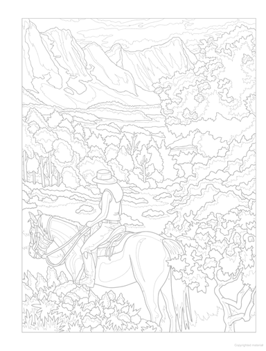 Creative Haven® Color-By-Number: Wanderlust