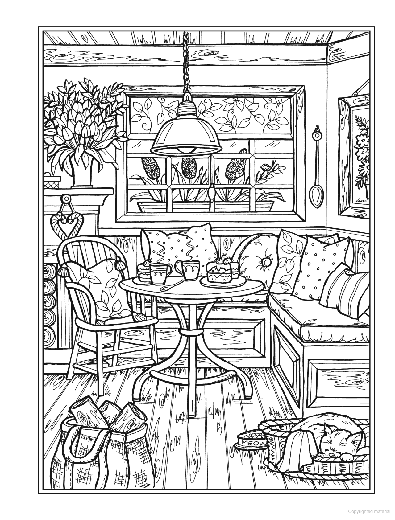 Creative Haven® Coloring Book: Country Kitchen Charm