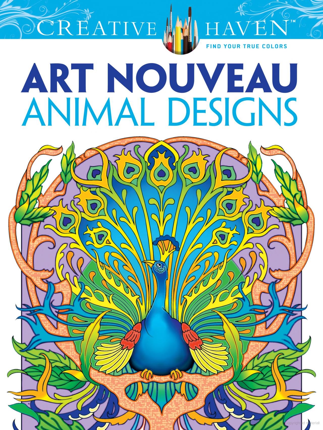 DVR Creative Haven® Coloring Book: Art Nouveau Animal Designs