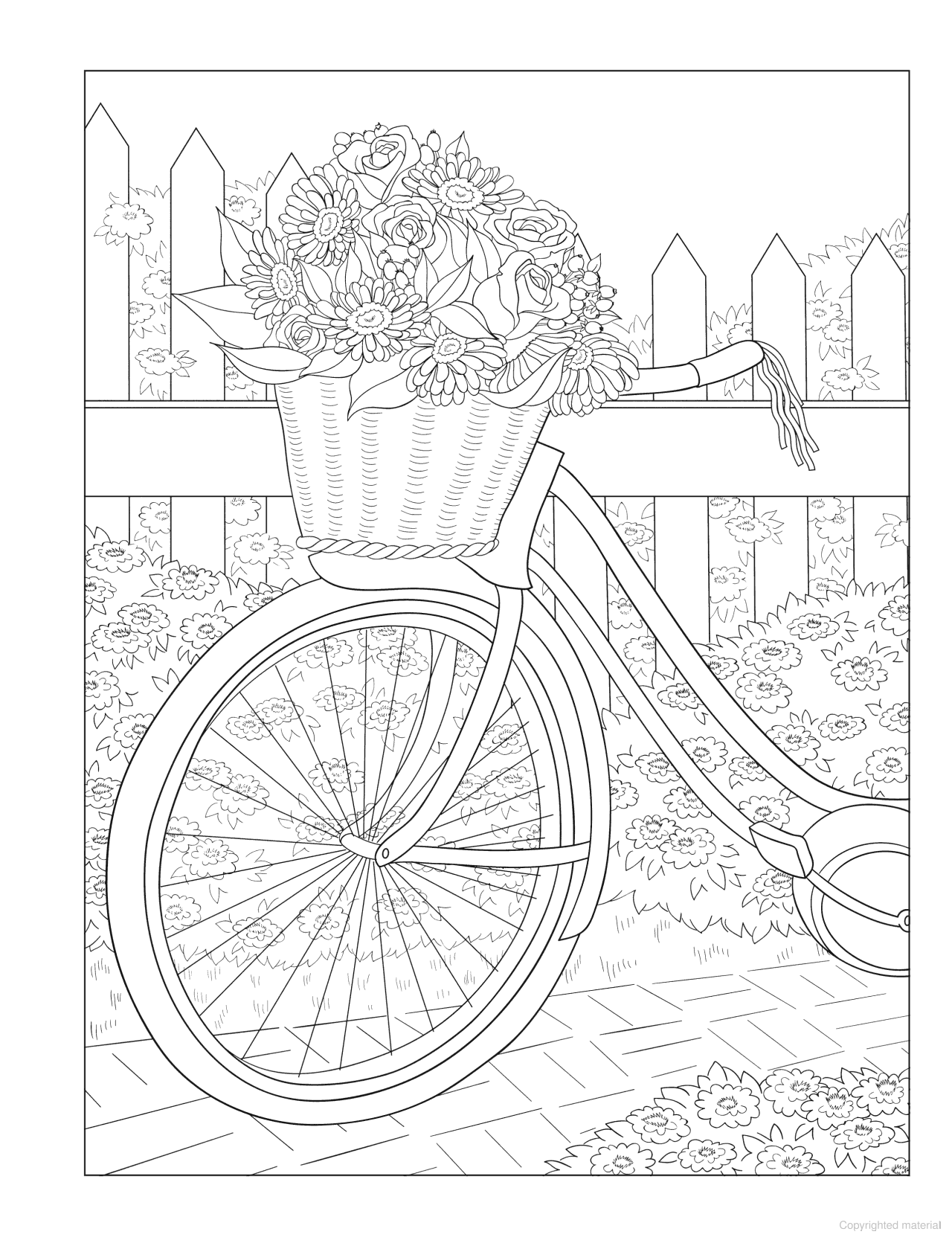 DVR Creative Haven® Coloring Book: Flower Fancy