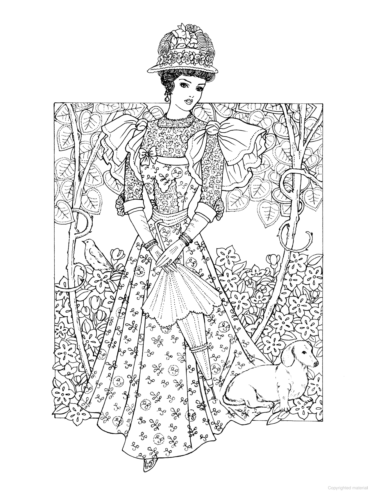 Creative Haven® Coloring Book: Art Nouveau Fashions