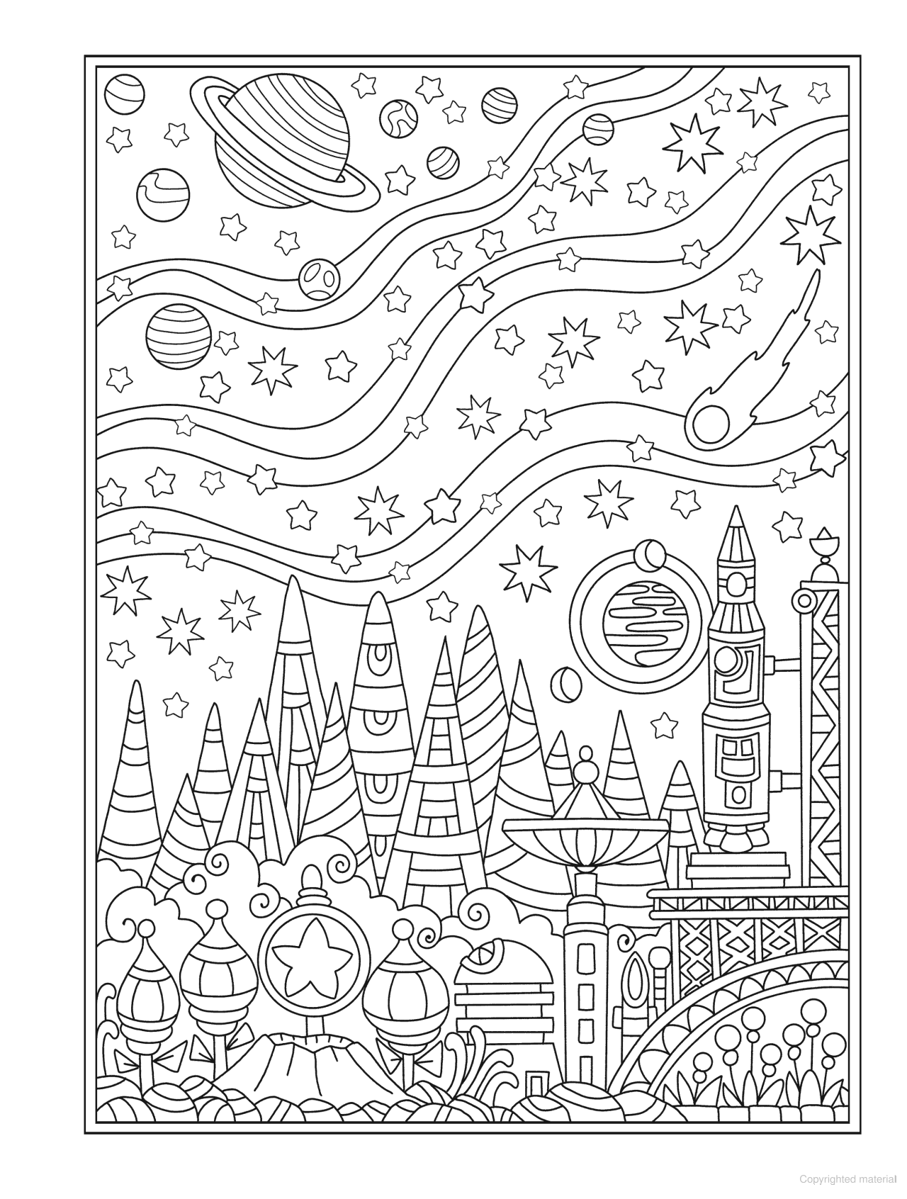 DVR Creative Haven® Coloring Book: Entangled Starry Skies