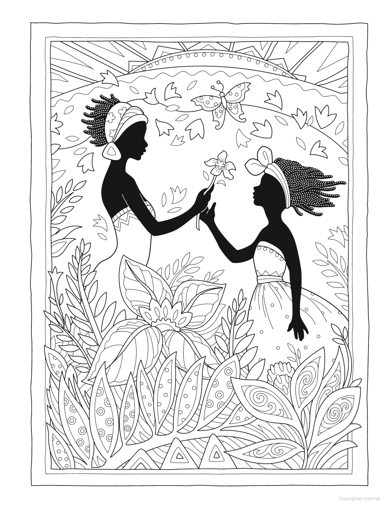 DVR Creative Haven® Coloring Book: African Glamour