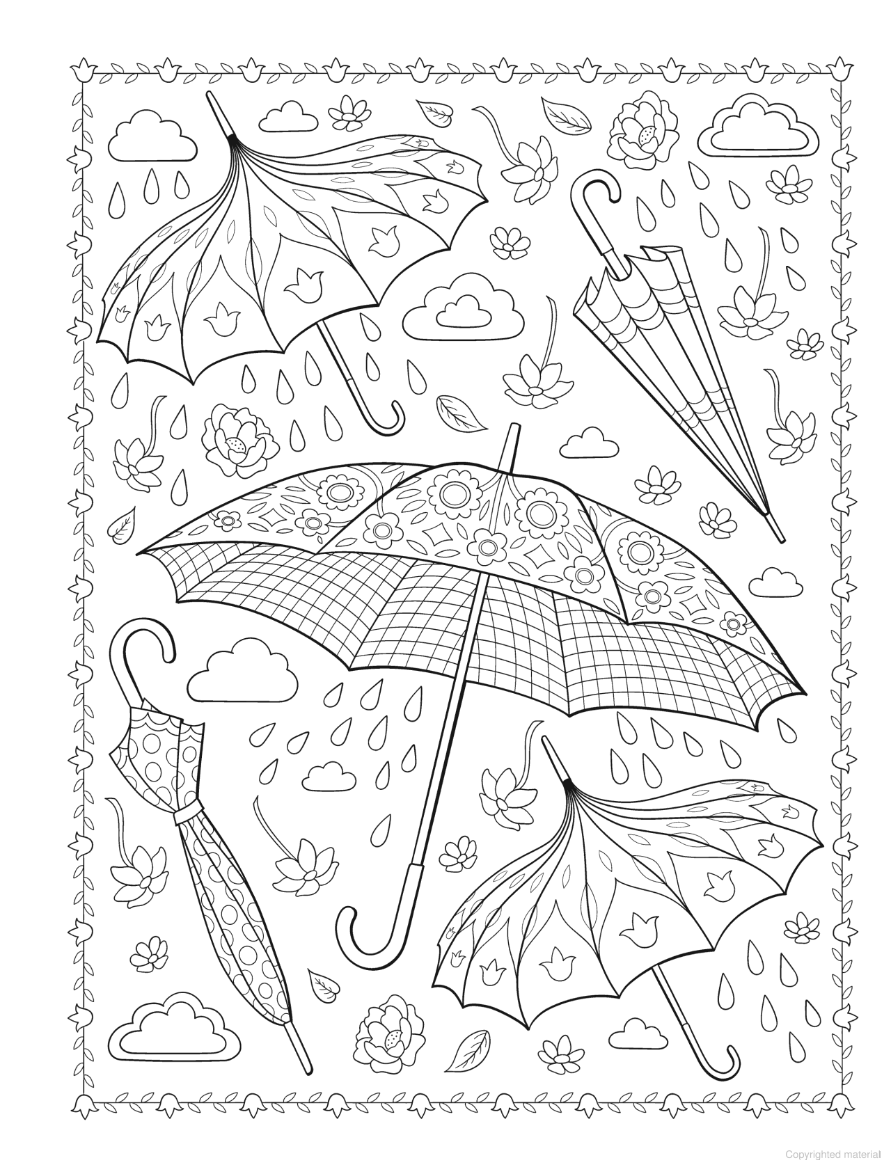 DVR Creative Haven® Coloring Book: Flirty Florals