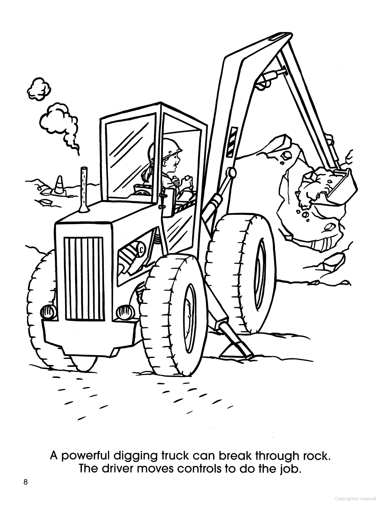 DVR At The Construction Site Coloring Book