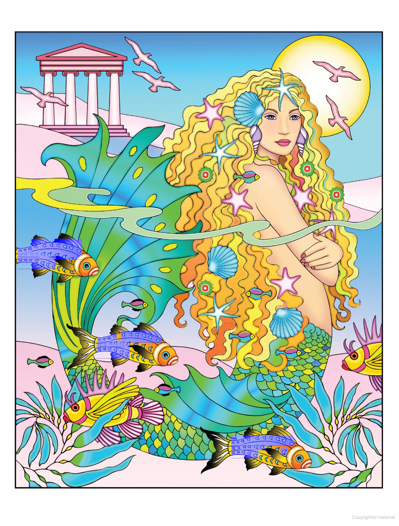 DVR Creative Haven® Coloring Book: Legendary Mermaids